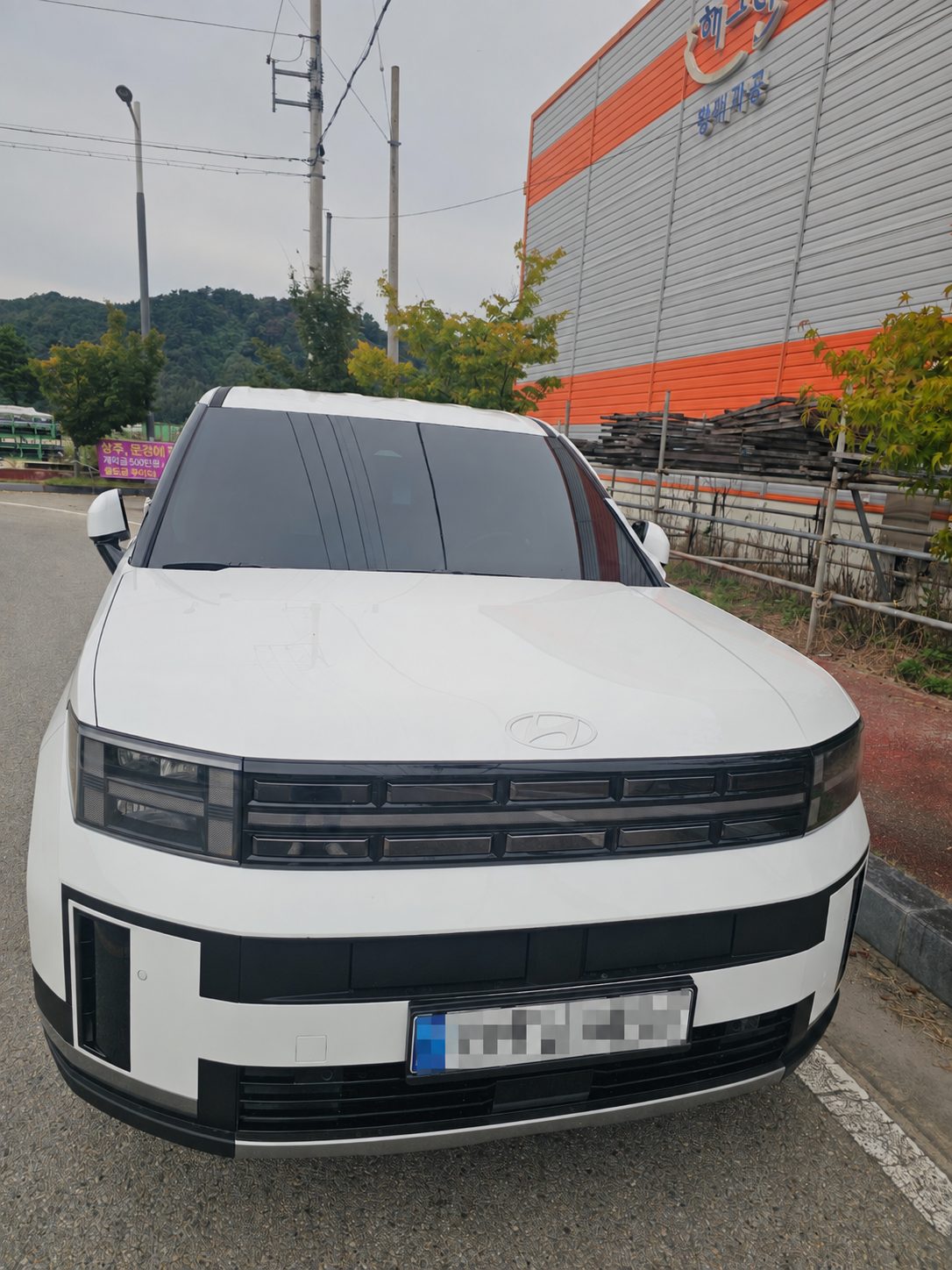 싼타페 1.6HEV 출고 사진
